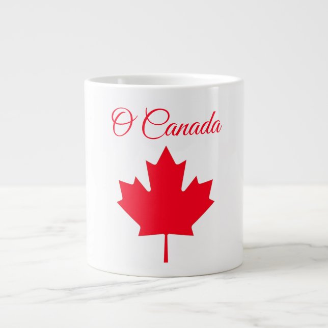 Café Grande Canadá & Caneca Especial Folha de Bordo Canadense (Frente)
