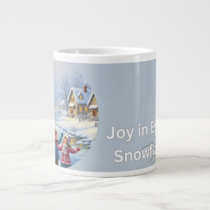 Café Grande Caneca Alegre Mundo de Inverno