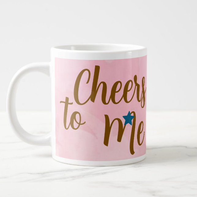 Café Grande Caneca Cheers to Me – Presente de Autocuidado para (Esquerda)