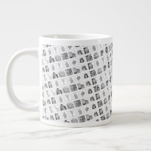 Café Grande Caneca da Coleção de Animais a Lápis