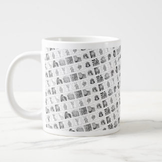 Café Grande Caneca da Coleção de Animais a Lápis