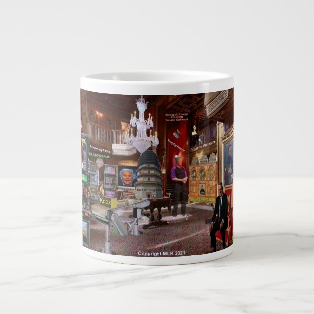 Café Grande caneca da sala de votação elite (Frente)