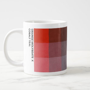 Café Grande Caneca de 20 oz Laranja Molibdato x Cobalto Verde-
