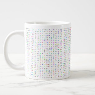 Café Grande Caneca de 591ml Letras Gregas