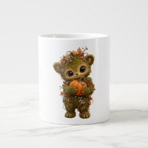 Café Grande Caneca de Abóbora de Urso de Musgo Fofa