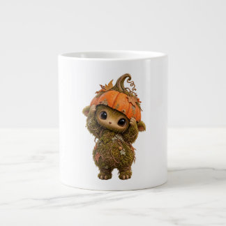 Café Grande Caneca de Abóbora Sprite da Floresta Fofa