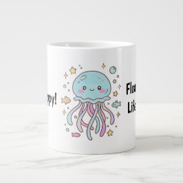 Café Grande Caneca de Água-Viva Fofa – Flutue pela Vida com Al