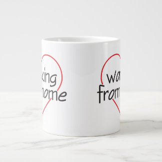 Café Grande Caneca de Amor ao Trabalho em Casa