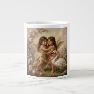 Café Grande caneca de anjo romântico || presentes para ela