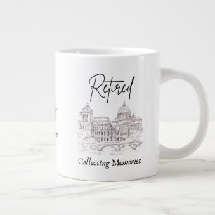 Café Grande Caneca de Aposentadoria para Viajantes