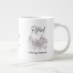 Café Grande Caneca de Aposentadoria para Viajantes