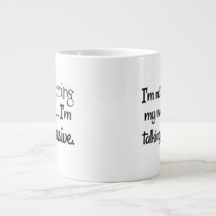 Café Grande Caneca de cerâmica branca clássica jumbo Venti-t