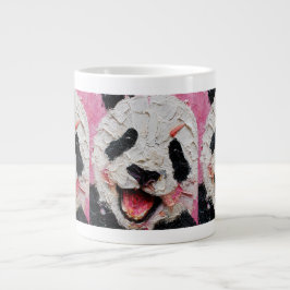Café Grande Caneca de Cerâmica Colorida com Textura para Amant