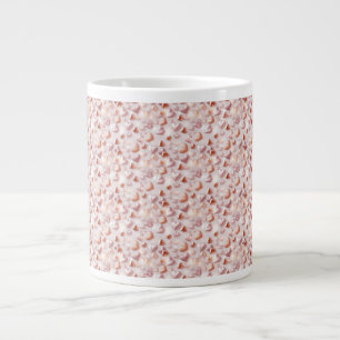 Café Grande Caneca de Cerâmica Jumbo Bold Rose Gold Estrelas