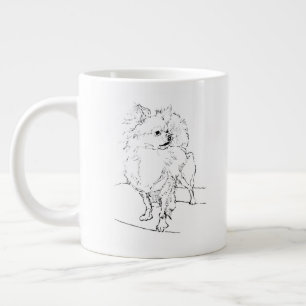 Café Grande Caneca de Chihuahua de Cabelo Longo – Caneca de Ca