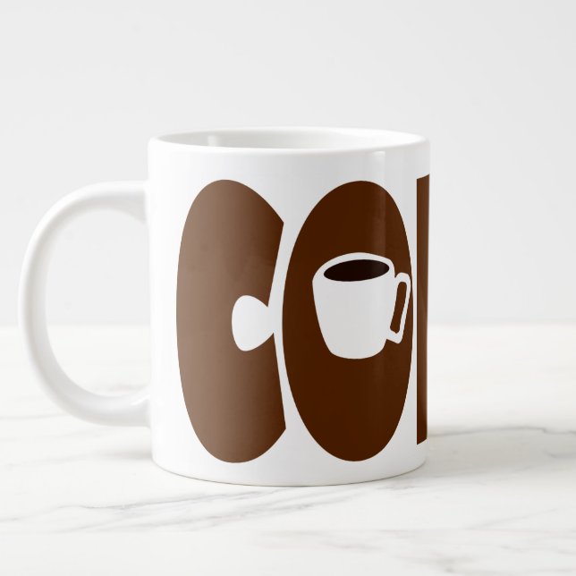 Café Grande Caneca de COFFEE Simples (Esquerda)
