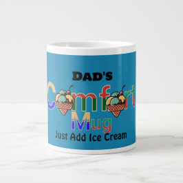 Café Grande Caneca de Conforto do Papai com Cor Personalizada 