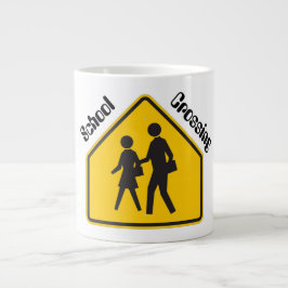 Café Grande Caneca de Cruzamento Escolar