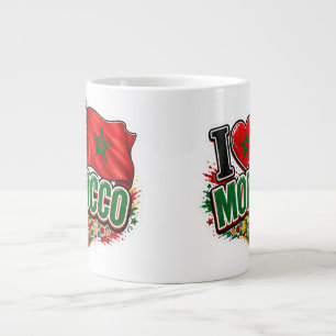 Café Grande Caneca de Dia de Jogo da Equipe Marrocos 2026 Fã d