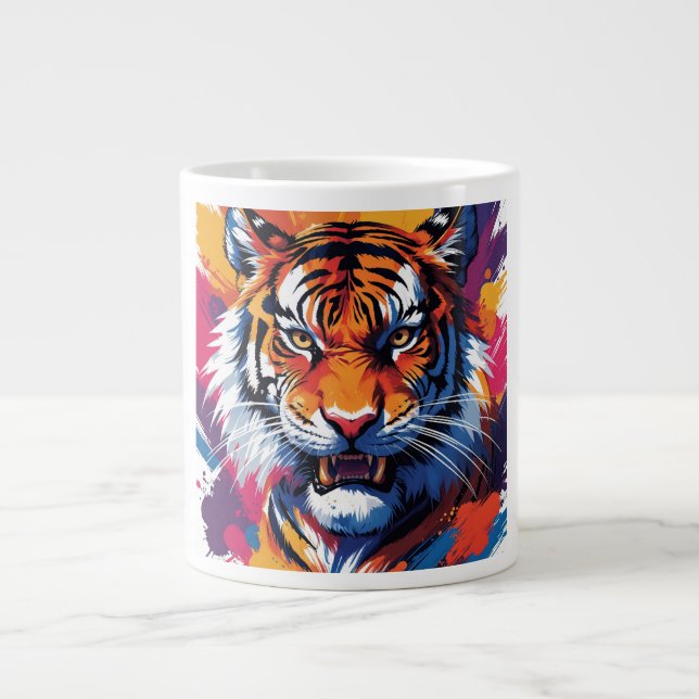 Café Grande Caneca de Duas Cores, 15 oz (Frente)