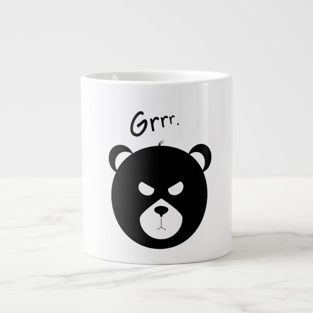 Café Grande Caneca de Especialidade de Urso Grumpy (Frente)