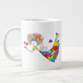 Café Grande Caneca de Fada de Cerâmica JUMBO