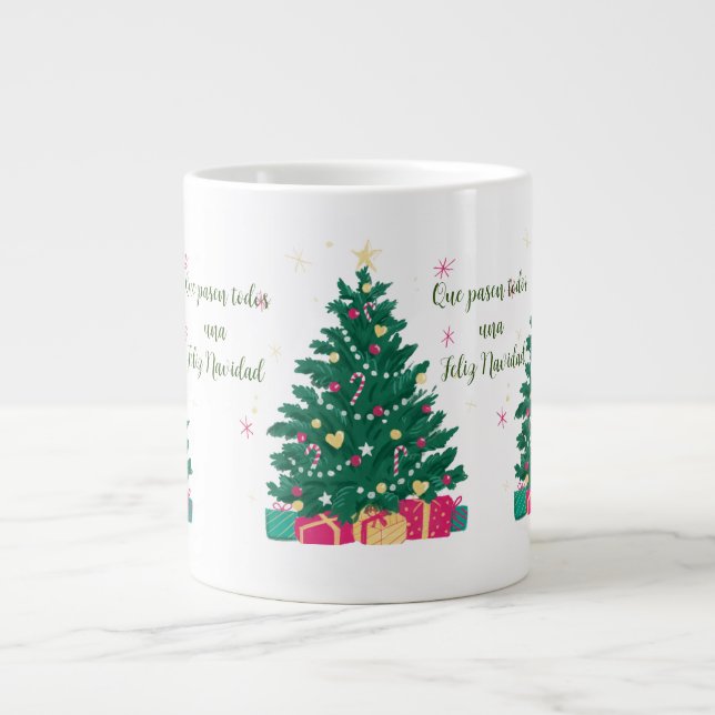 Café Grande caneca de feriado (Frente)