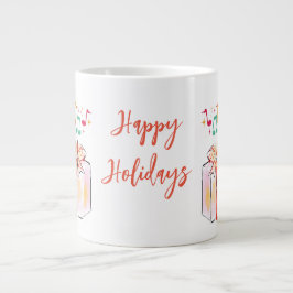 Café Grande caneca de férias