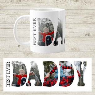 Café Grande Caneca de Foto do Melhor Papai do Mundo, Personali