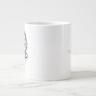 Café Grande Caneca de Foto Personalizada com Gato Astronauta F
