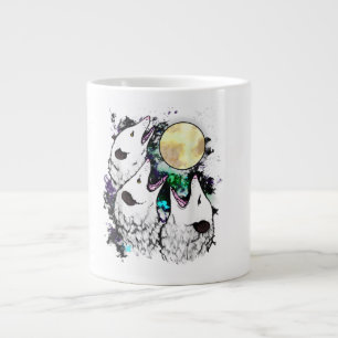 Café Grande Caneca de Gambá Engraçado Desenho de Gambá Grita