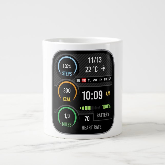 Café Grande Caneca de Garantia de Qualidade (QA) "Sem Bug" (Frente)