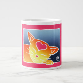 Café Grande Caneca de Gato