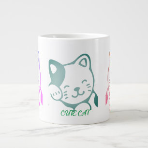 Café Grande Caneca de Gato