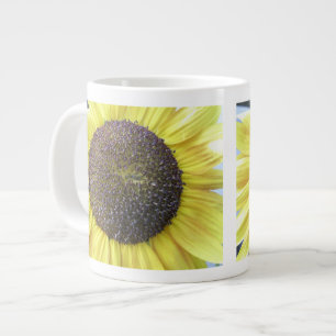 Café Grande Caneca de Girassol Amarelo