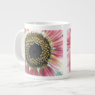 Café Grande Caneca de Girassol Rosa bonito