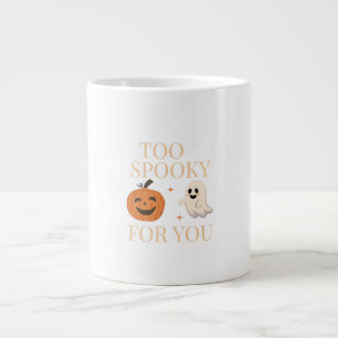Café Grande Caneca de Halloween Muito Assustadora para Você