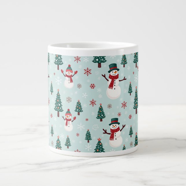 Café Grande caneca de inverno (Frente)