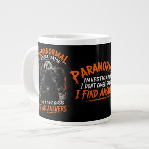 Café Grande Caneca de Investigador Paranormal Eu Não Caço Fa