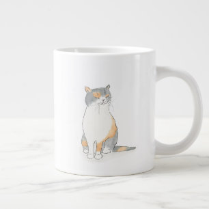 Café Grande Caneca de Katie 'praticamente purrfect'