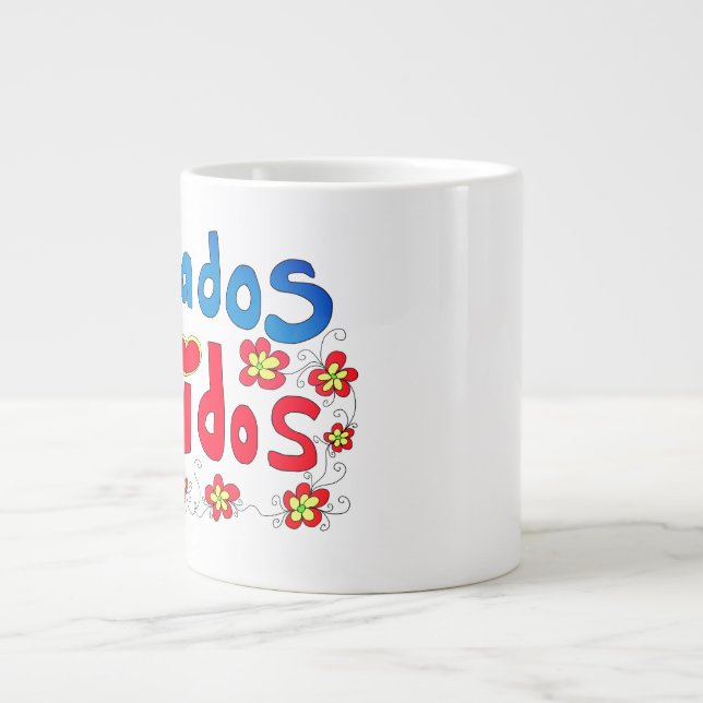 Café Grande caneca de latte estados unidos (Frente)