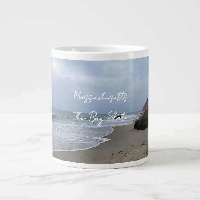 Café Grande Caneca de Massachusetts (Frente)