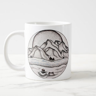 Café Grande Caneca de montanha