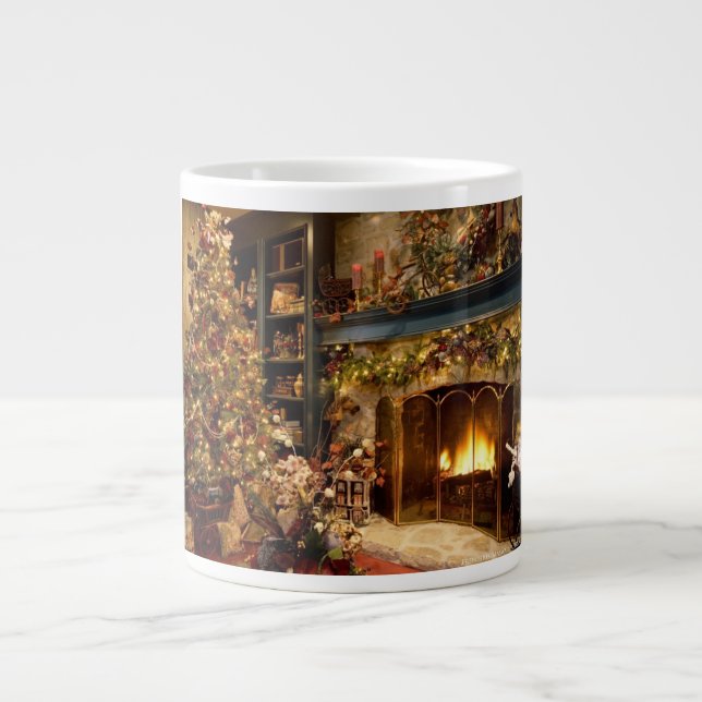 Café Grande caneca de Natal (Frente)