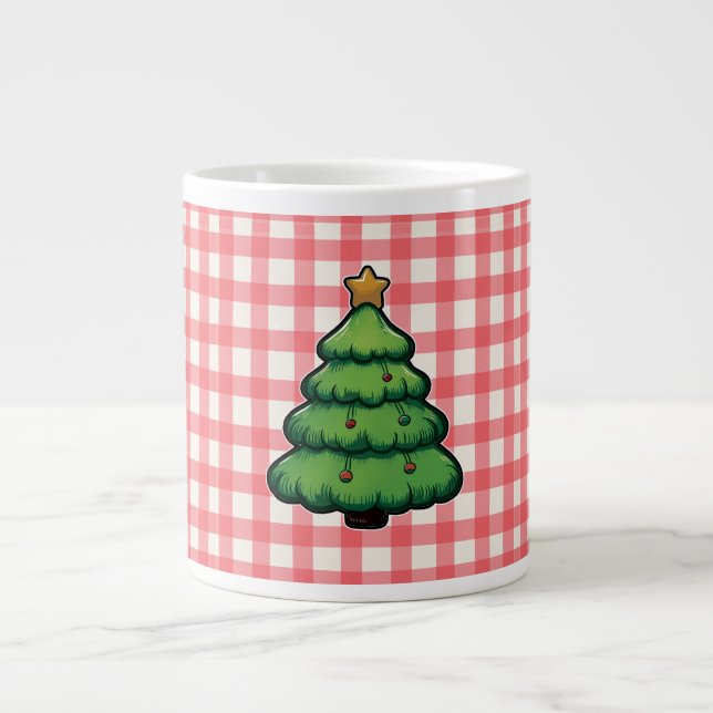 Café Grande Caneca de Natal Aconchegante (Frente)