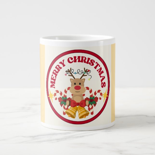 Café Grande Caneca de Natal Enfeitiçado (Frente)