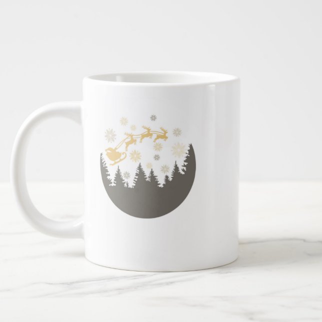 Café Grande Caneca de Natal – Férias Festivas  (Esquerda)