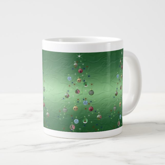 Café Grande Caneca de Natal Invisível (Frente Esquerda)