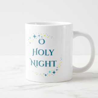Café Grande Caneca de Natal Natividade - Ó Noite Santa
