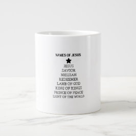 Café Grande Caneca de Natal Nomes de Jesus